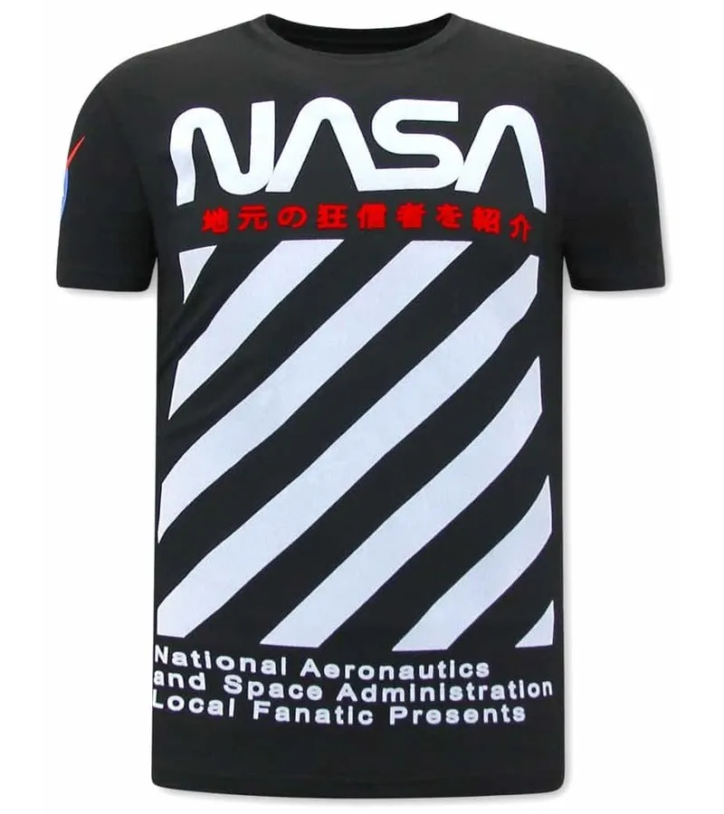 NASA CAMISETAS HOMBRE  NEGRO